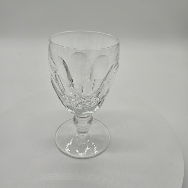 Vintage Waterford "Kathleen" White Wine Claret Glass Cut Crystal 4 1/2"