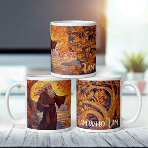 I Am who I Am Scripture Coffee Mug, Chrisitan Mug, Bible Verse Coffee Mug, Christian Mug Positive Coffee Mug Bible Study Gift