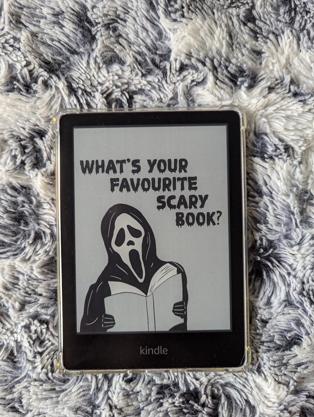 Ghostface Kindle Screensaver, Kindle Lock Screen, Kindle Cover, Kindle