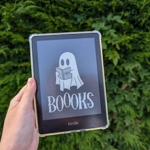 Ghost Kindle Screensaver, Kindle Lock Screen, Kindle Cover, Kindle Wallpaper, Kindle Accessories, Bookish, Cute, Gothic, Bookworm, Halloween