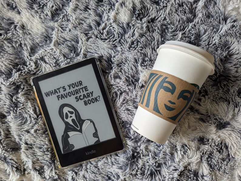 Ghostface Kindle Screensaver, Kindle Lock Screen, Kindle Cover, Kindle