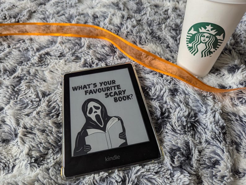 Ghostface Kindle Screensaver, Kindle Lock Screen, Kindle Cover, Kindle