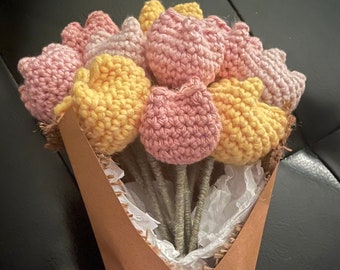 Crochet Tulips | Crochet Bouquet | Handmade Decor