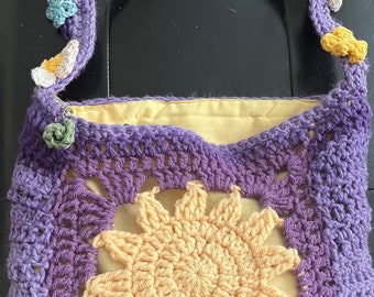 Sun Crochet Bag Pattern: DIY Intermediate Level (Digital Download PDF)