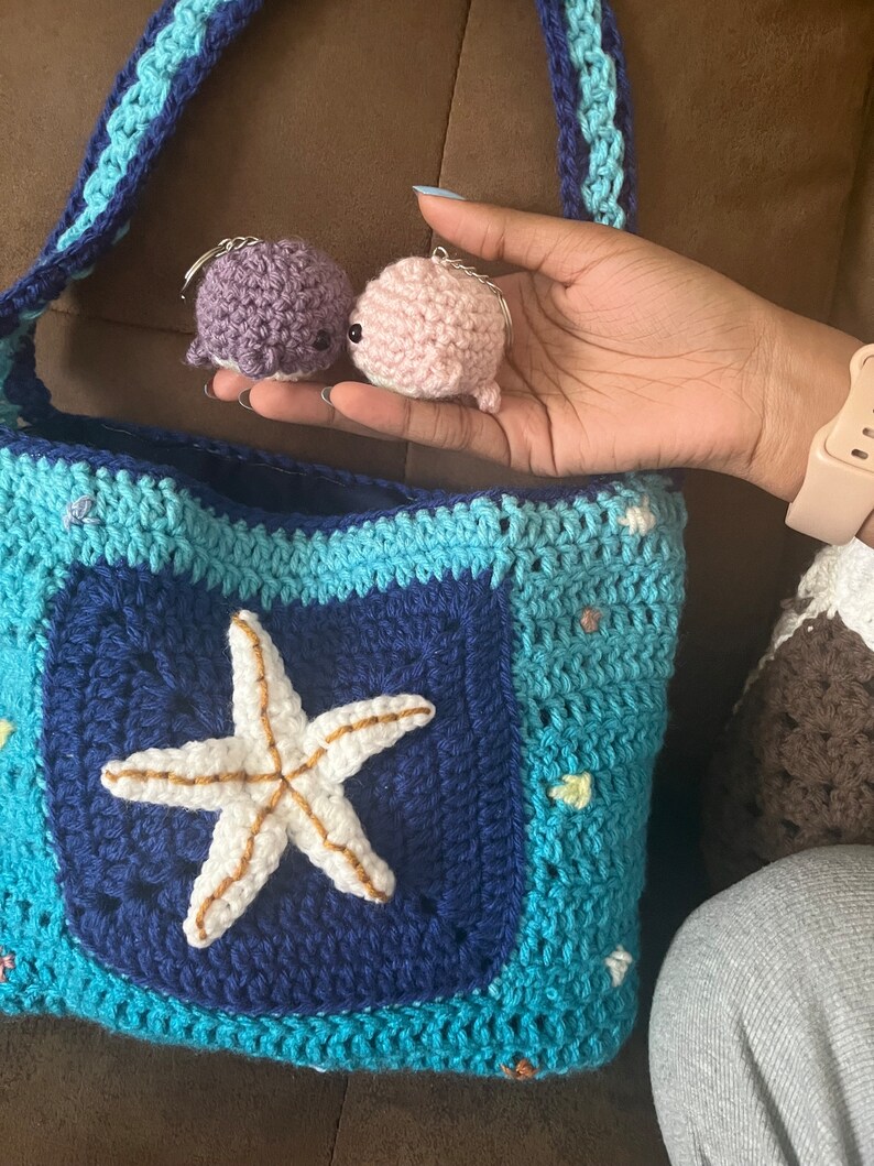 Whale Kissing Keychain, Crochet Keychain, Cute Whale Accessory Etsy