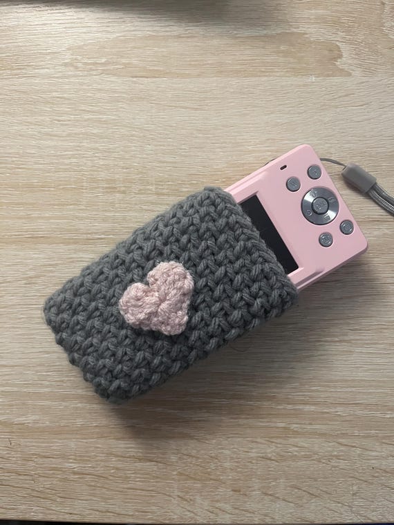 Crochet Camera Case, Handmade Protective Sleeve, Custom Color