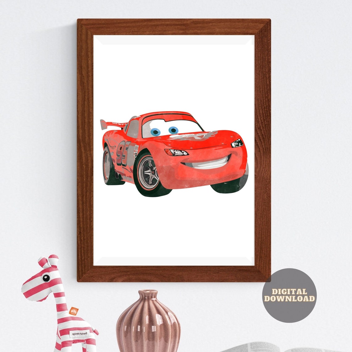 Lightning Mcqueen Disney Pixar Cars Disney Cars Print - Etsy