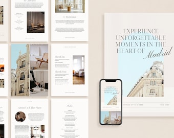 Airbnb Template, Airbnb Welcome Book, Airbnb Welcome Book Template, Real Estate Template, Airbnb, Airbnb Guest Book, Rental Template,