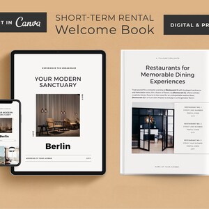 Airbnb Welcome Book, Airbnb Welcome Book Template, Real estate Template, Airbnb, Airbnb Guest Book, Rental Template, Airbnb Template