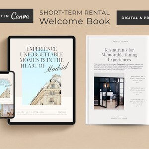 Airbnb Welcome Book, Airbnb Welcome Book Template, Real estate Template, Airbnb, Airbnb Guest Book, Rental Template, Airbnb Template