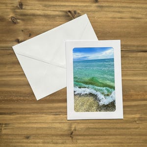 Conjunto de 3 cartões de felicitações costeiras (5x7)