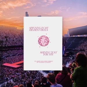 Mirrorball Notebook, Swiftie Notebook, Hard Backed Journal