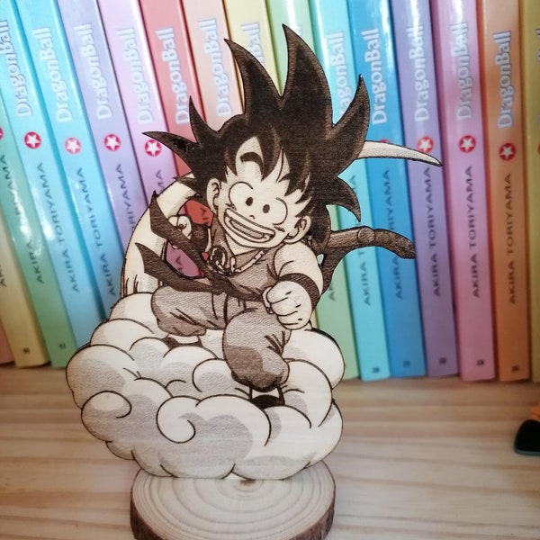 Dragon Ball Goku petit nuage Personnage Bois / Dragon Ball Kid Goku Kinto Un Wood Characters