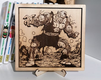 Dragon Ball Piccolo Manga Gravure Bois / Dragon Ball Piccolo Manga Wood Engraving