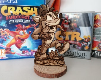 Crash Bandicoot Gravure Bois / Crash Bandicoot Wood Engraving