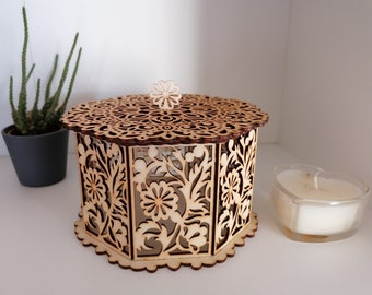 Boite en Bois Déco Maison ou Cadeau / Wooden Box Home Decor or Gift