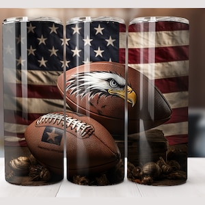 Football Tumbler Wrap 3D Football Tumbler wrap, Football Tumbler Wrap PNG, Football Digital, 20oz Skinny Tumbler Instant Download