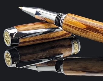 Marblewood Rollerball Pen: Exotic Wood Collectible Pen