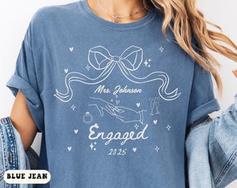 Comfort Colors Coquette Future Mrs Shirt, Custom Engagement Gift