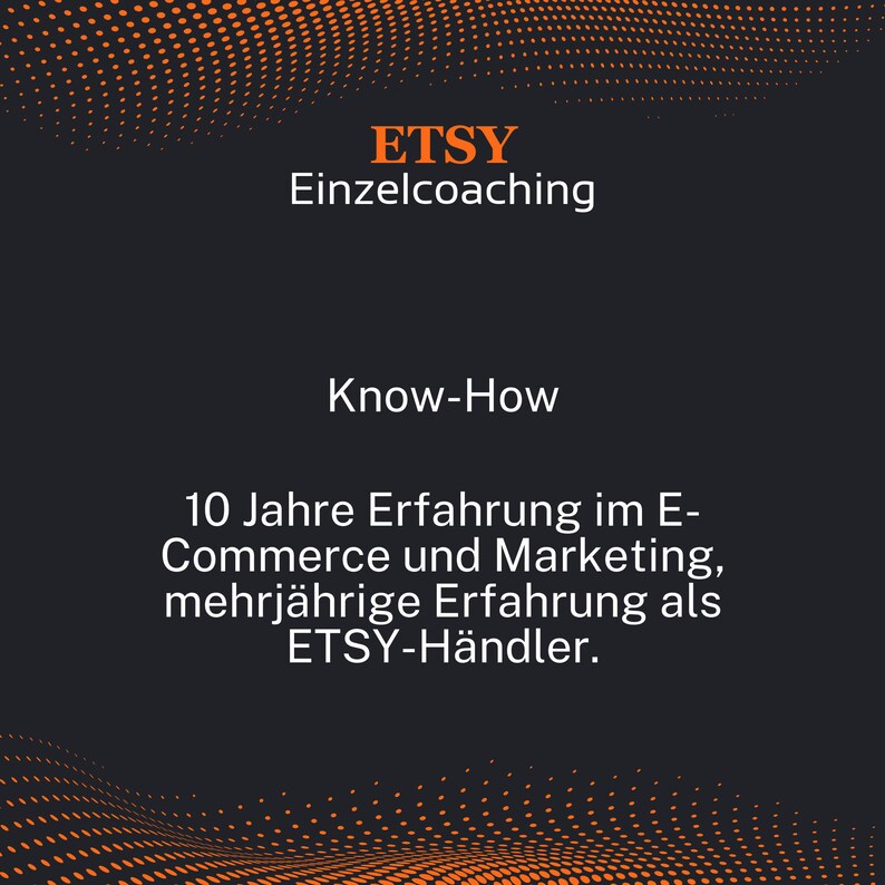 10 jährige Erfahrung im E-Commerce und Marketing wird innerhalb des Coachings weitergegeben.