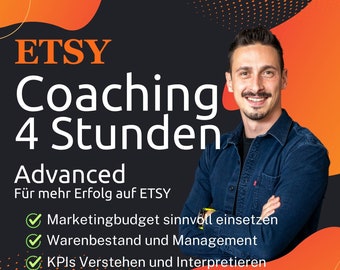 Etsy Coaching ADVANCED für mehr Umsatz | besser verkaufen auf Etsy | mehr Erfolg | Etsy-Shop Verkäufer Guide - höre deine Kasse klingeln