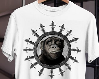 T-shirt trois singes, chemise de singe, ne vois pas, n'entends pas, ne parle pas, t-shirts de niveau, t-shirt, chemise de singe, cadeau, niveau, cadeau d'anniversaire, cadeaux pour