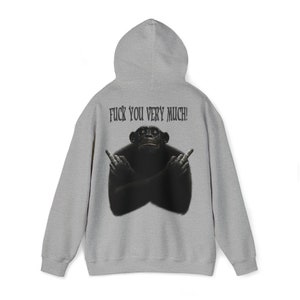 Hooded, Monkey Tshirt, Monkey,Gift,Present,2024,Fuck,Fucking,Hoodie,Animal,Birthday Gift,Gifts for her,Gifts for him,Christmas,Noel