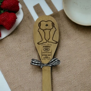 Custom Laser Engraved Wooden Spoon - A**Hole