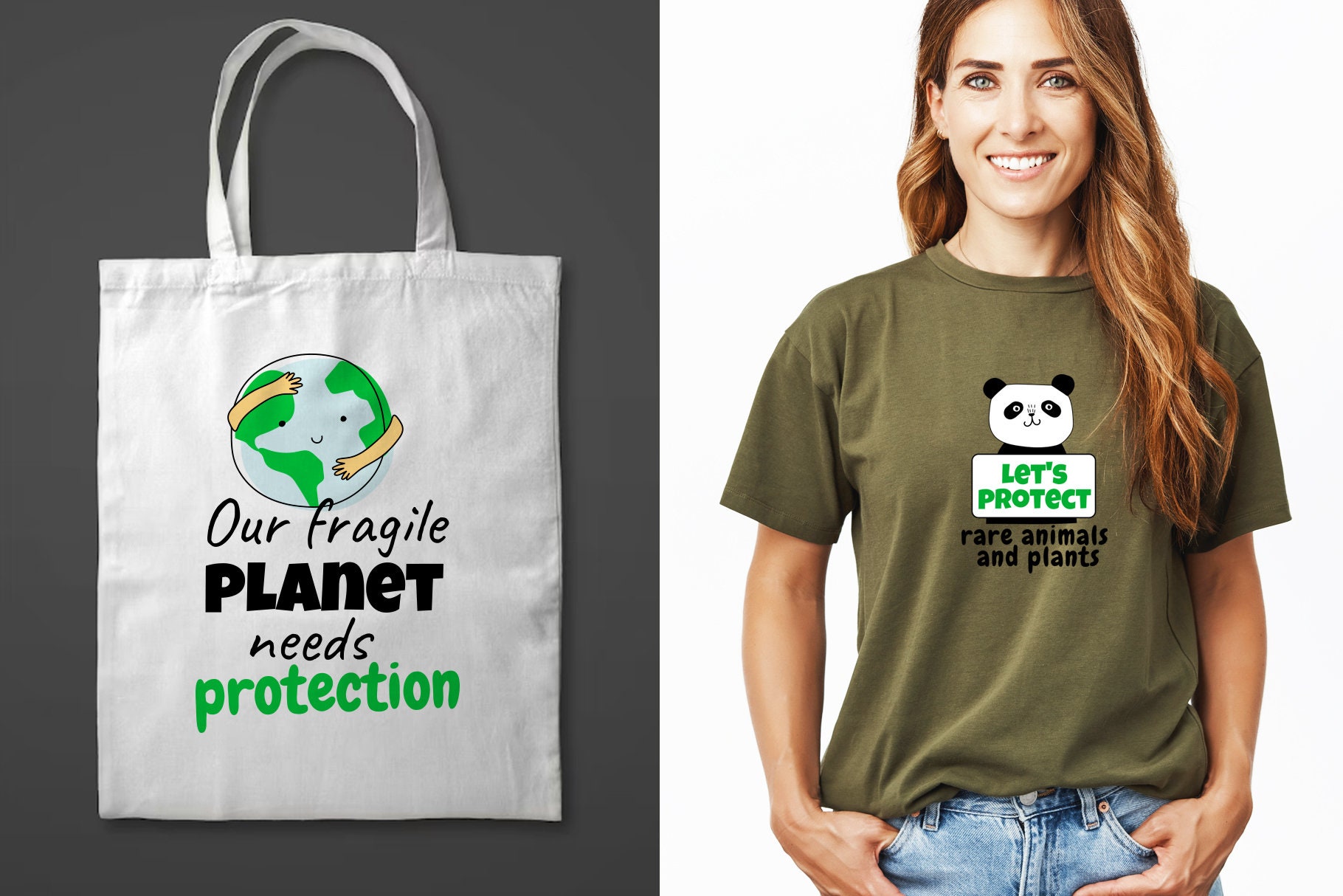Ecology Let's Save the Planet Bundle Jpeg Png Pdf T-shirt Print