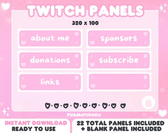 Twitch Stream Package PINK STAR Streamer Graphics Twitch - Etsy