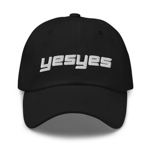 YesYes 1998 Logo Dad Hat, Embroidered Adjustable Baseball Cap, Unisex Baseball Hat, Gift For Hat Lover, Cool Mom Hat, Black and White Hat