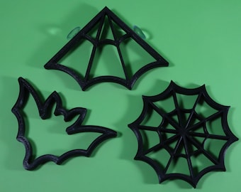 Halloween Fish Feeding Ring, Aquarium Portal Tank Decor, Betta Shrimp Floating Plant Corral Feeder - Spooky Shapes Decorations and Ornaments