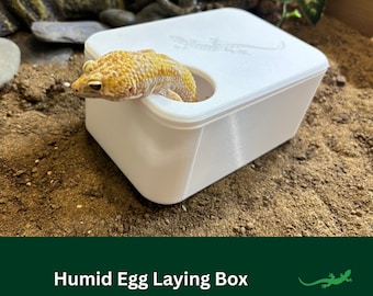 Lay box Humid Hide, Reptile Egg Laying Box, Humidity house For Crested, Gargoyle & Leopard Gecko or Chameleon, Gift For Pet Lover