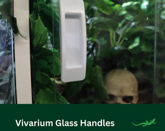 Glass Handle for Vivarium Accessory, Glass Terrarium Slider for, Jumping Spiders, Tarantulas, Inverts, Amphibians, Reptiles, Leopard Gecko