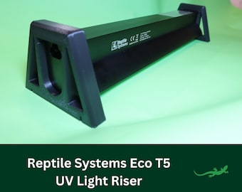 Reptile Systems Eco T5 UV Light Riser, Reptile Plant light height extender, Raiser for Reptile Systems Vivarium and Terrarium Lights