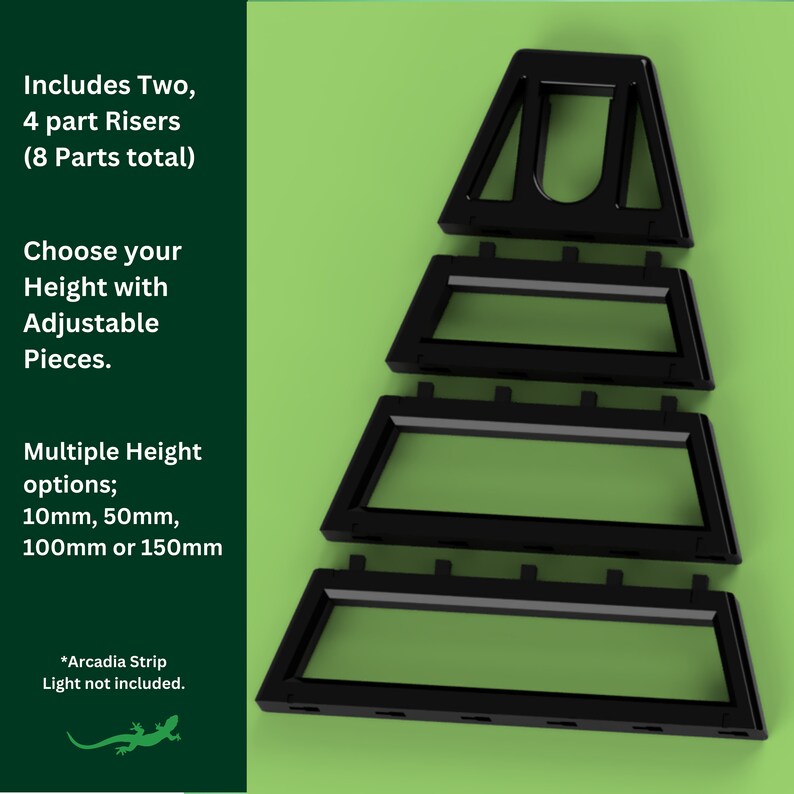 Pvc Snake Riser Arcadia UV Light Riser, Reptile Plant Light Height Extender, Raiser for ...