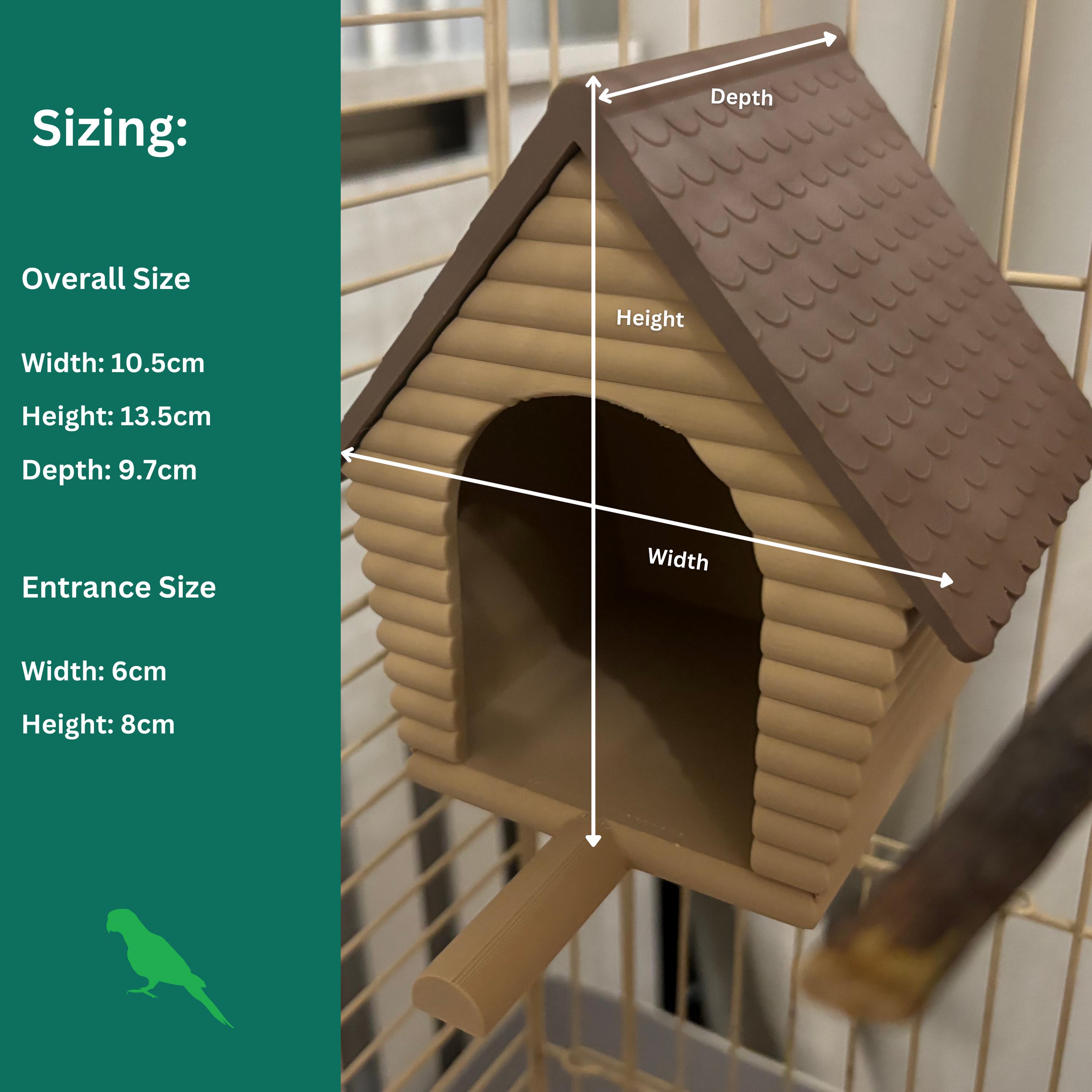 Photo inspiration: Fresh Look at Budgie Lovebird Log Cabin Nesting Box Pet House Accessory Gift