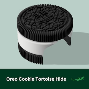 TORTOISE Cookie Reptile Hide, Biscuit Vivarium Accessory for Pet enclosure, Leopard, Herman, Horsefield, Shelled Reptile Gift