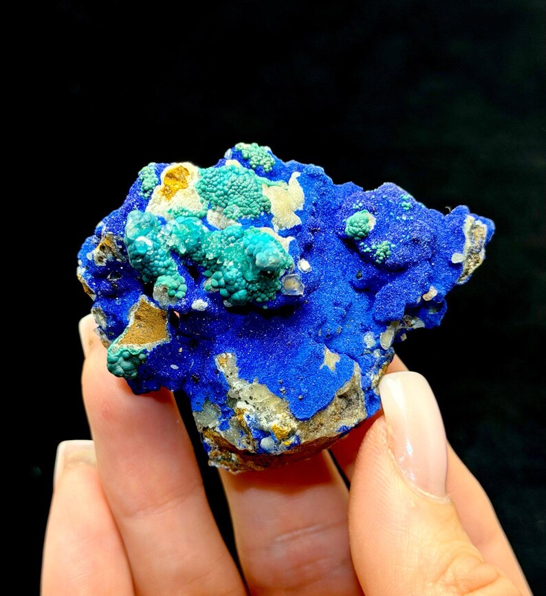 Beautiful ROSASITE With AZURITE, SMITHSONITE & Cerussite From Yang ...