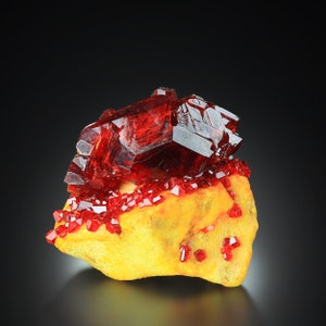 REGALO Raro cristallo di rubino PRUSKITE su Chakra minerale Matrix Bellissimo immagine 4