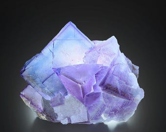 1410g Outstanding Blue-Pink-Purple FLUORITE with Zoning Phantoms from Cave-In-Rock District, Hardin County, Illinois, USA