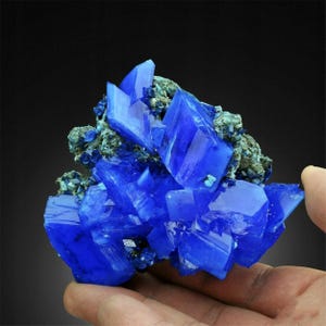 TOP! Premium Electric Blue CHALCANTHITE on MATRIX