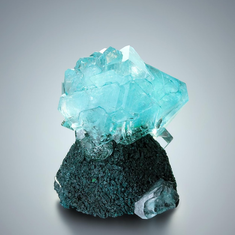 Incredible Aquamarine ALUNITE Crystal on Matrix UV Active GIFT - Etsy
