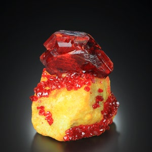 REGALO Raro cristallo di rubino PRUSKITE su Chakra minerale Matrix Bellissimo immagine 7