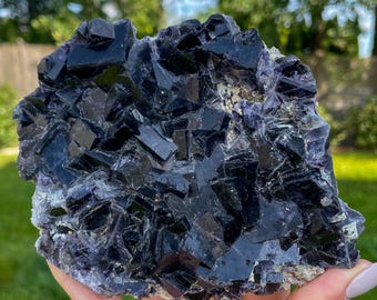 ブラックローズフローライト ブラックローズフローライト 403g - Etsy 日本