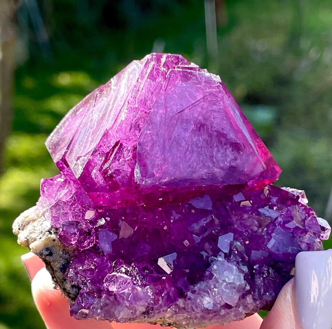 177g Unique Rare ALUNITE Lilac Crystals on Matrix Mineral - Etsy