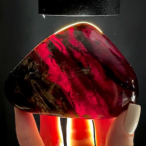 Outstanding BLUE AMBER Big size! UV Active! Natural Polished Indonesia Unique Mineral Specimen Top Quality