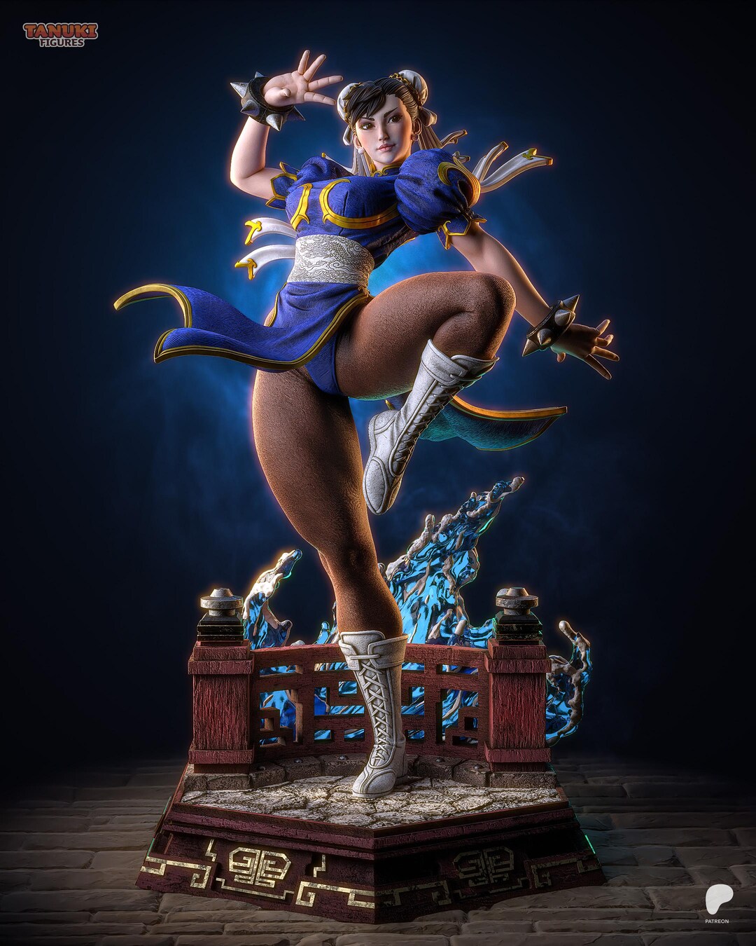 Chin-li Fighter Street 2 16k Resin 3d Print Fan Art by Tanuki - Etsy
