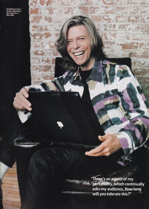 Original Vintage Mini Poster / Magazine Clipping - David Bowie