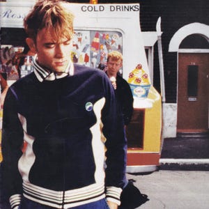 Original Vintage Mini Poster / Magazine Clipping - Damon Albarn On The Set Of Blur&#39;s Parklife Video